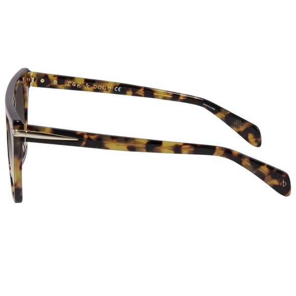 Rag & Bone Brown Gradient Rectangular Sunglasses - Picture 7 of 7